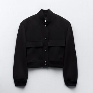 Zara, New jacket , XS size, dark black